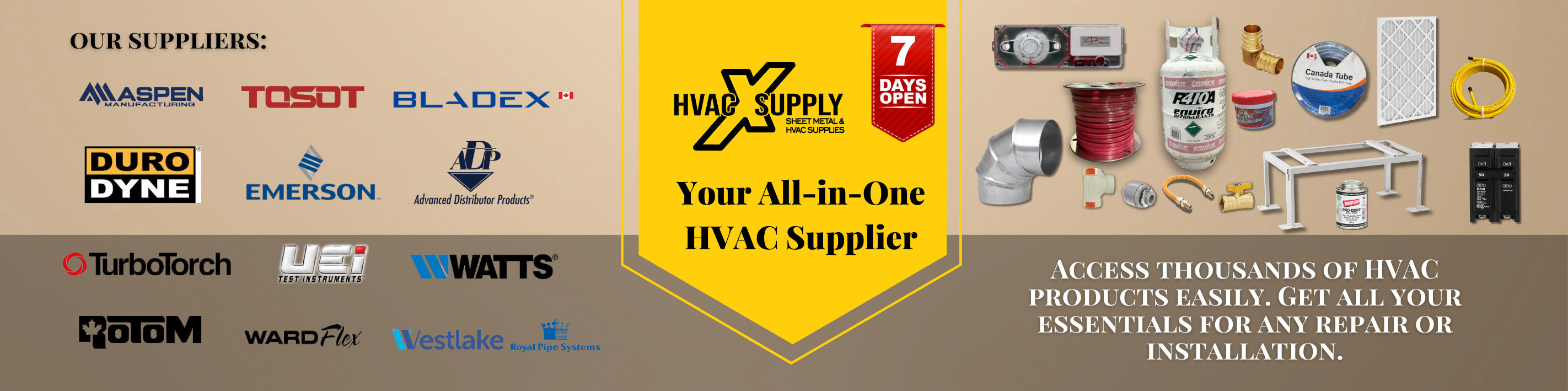 YOUR All-In-One HVAC SUPPLY